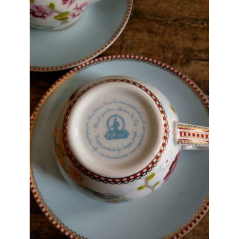 Pip studio cappuccino kop en schotel set van 2