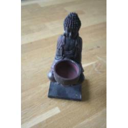 3 boeddha's op een rijtje 19 x 6 x 6 cm