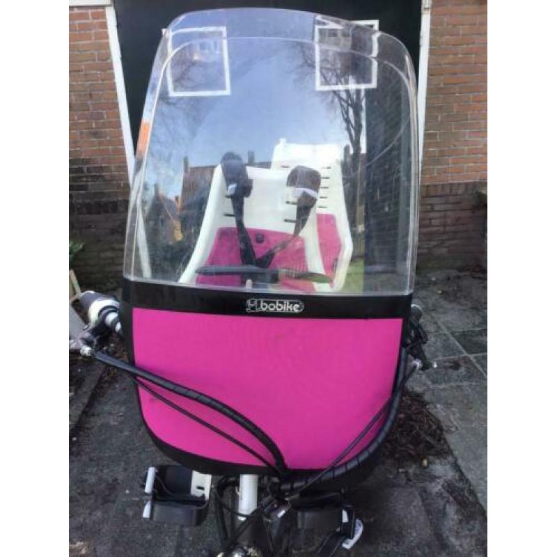 Bobike mini city fietsstoel fietszitje voorzitje windscherm