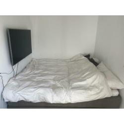 Grijze boxspring 180x210 boxspringset