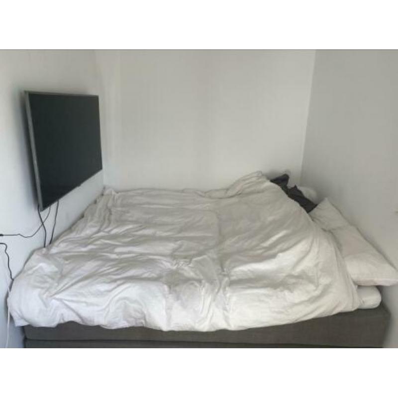 Grijze boxspring 180x210 boxspringset