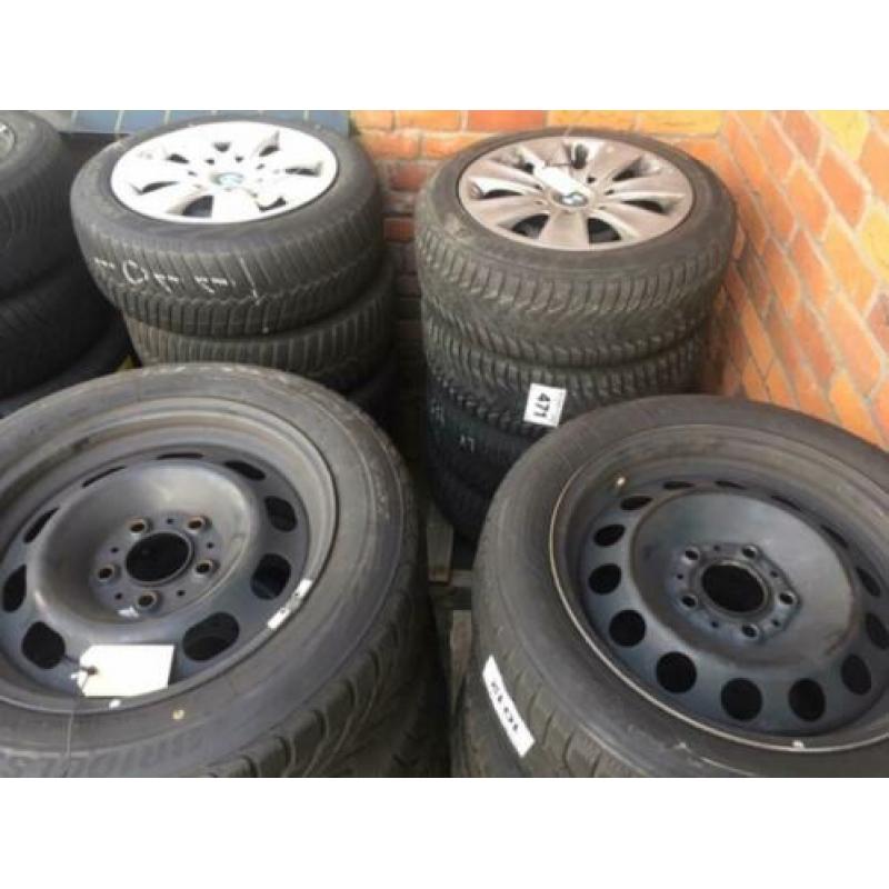 Partij velgen met winterbanden BMW 1 en 3 serie en Insignia