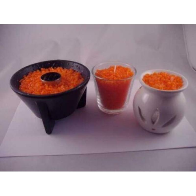 Wax parels voor geurbrander met geur en kleur melts