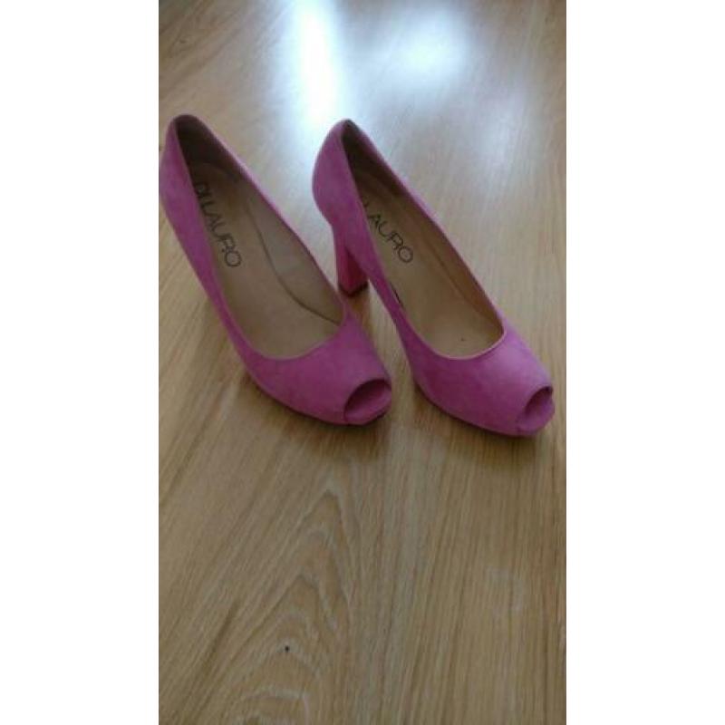 Di Lauro roze peeptoes maat 40