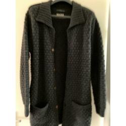 Amsterdenim grijs vest mt L