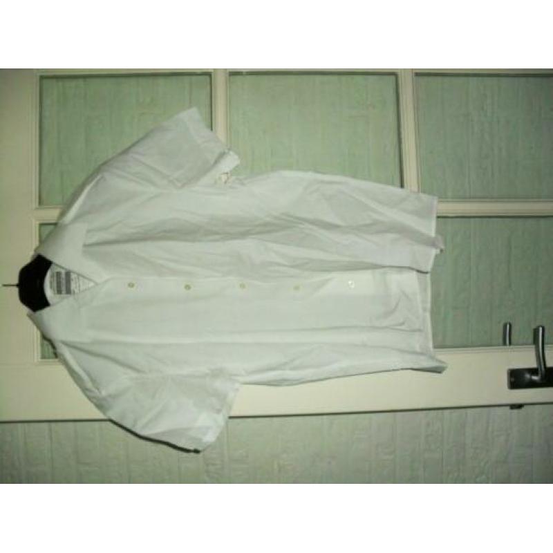Witte heren blouse maat 42