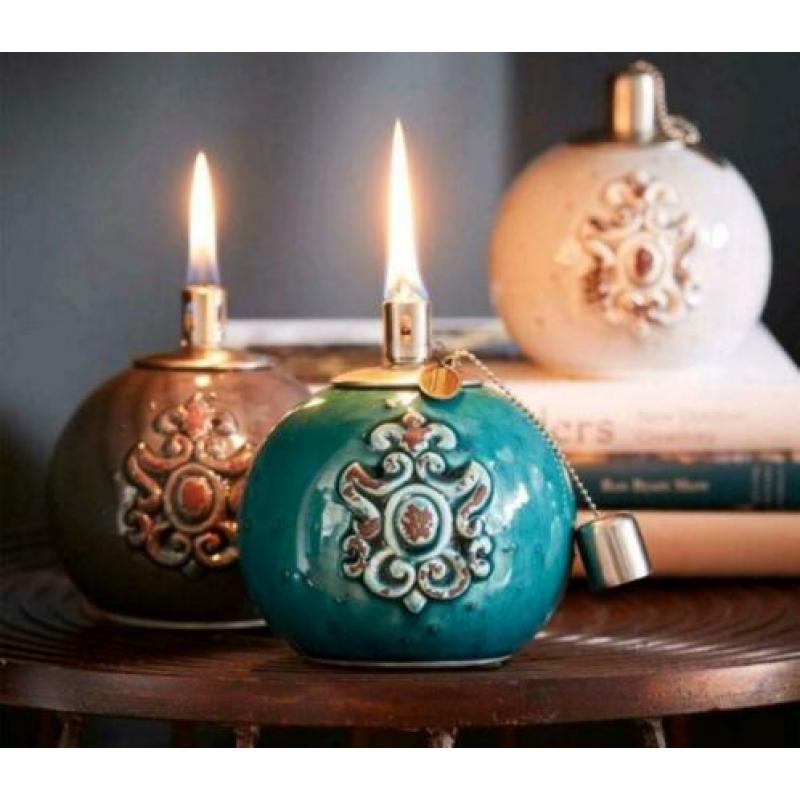 Riverdale mooie set windlichten olielamp sfeerlichten