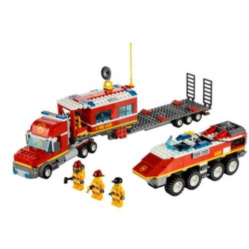 Lego 4430 Fire Transporter met boekjes als nieuw