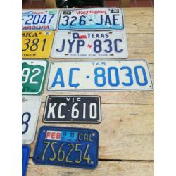 te koop org.amerikaanse kentekenplaten