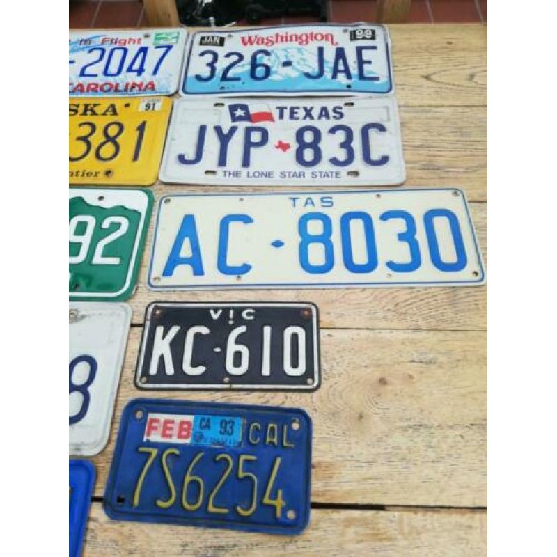 te koop org.amerikaanse kentekenplaten
