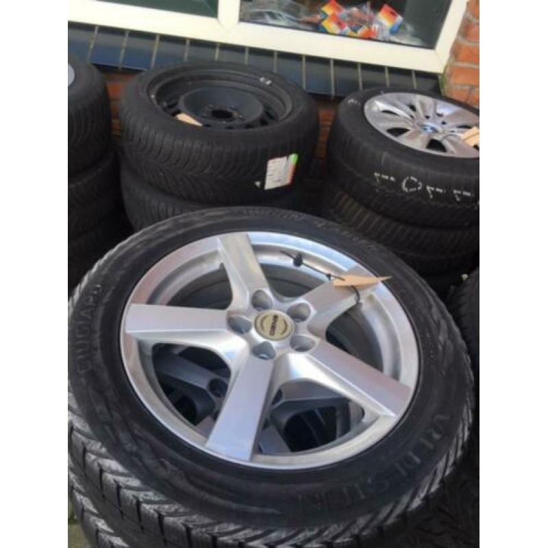 Partij velgen met winterbanden BMW 1 en 3 serie en Insignia