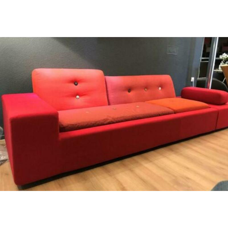 1 Vitra Polder Sofa Hella Jongerus XL Rood Nieuwstaat