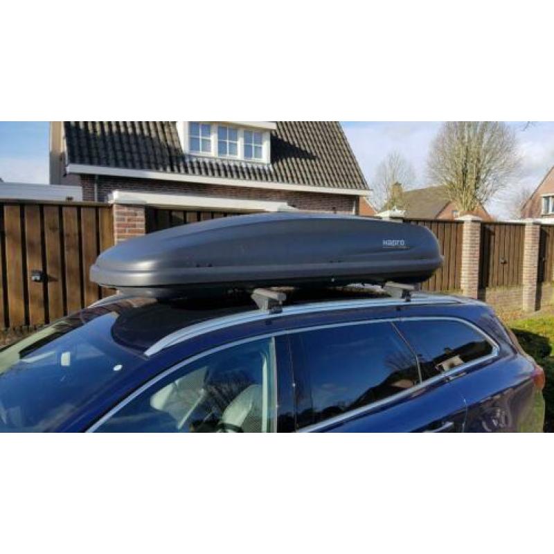 Te huur: Dakkoffer XL (Hapro Traxer 8.6)