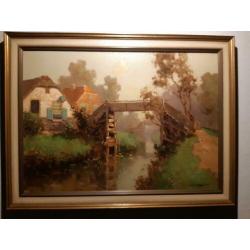 .ooi schilderij Giethoorn van Jan Simon jr. Knikker