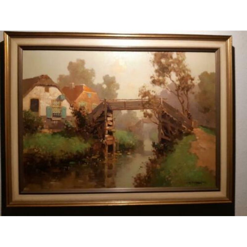 .ooi schilderij Giethoorn van Jan Simon jr. Knikker