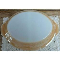 Vintage oven schaal / vakken schaal, Fire King
