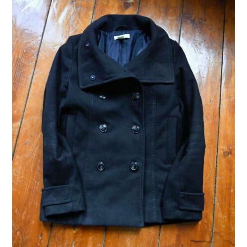 donkerbruine winterjas maat S