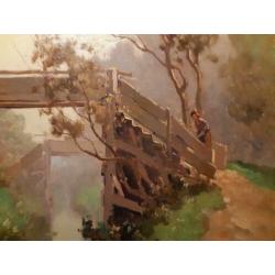 .ooi schilderij Giethoorn van Jan Simon jr. Knikker