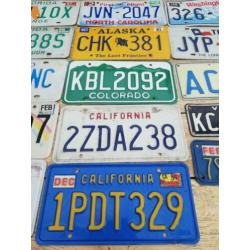 te koop org.amerikaanse kentekenplaten
