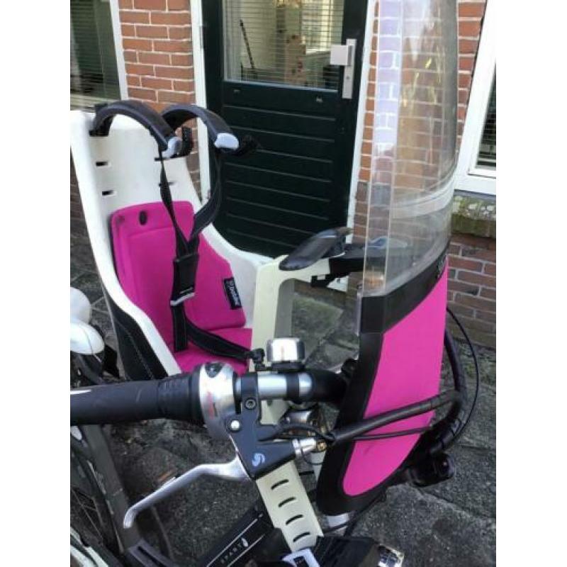 Bobike mini city fietsstoel fietszitje voorzitje windscherm