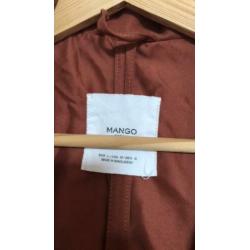 Mango jas nieuw roestbruin