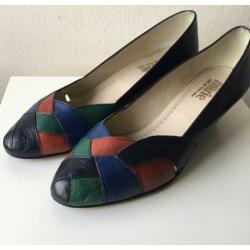 90’s pumps, leer, 38, leather, schoenen, nineties, dames