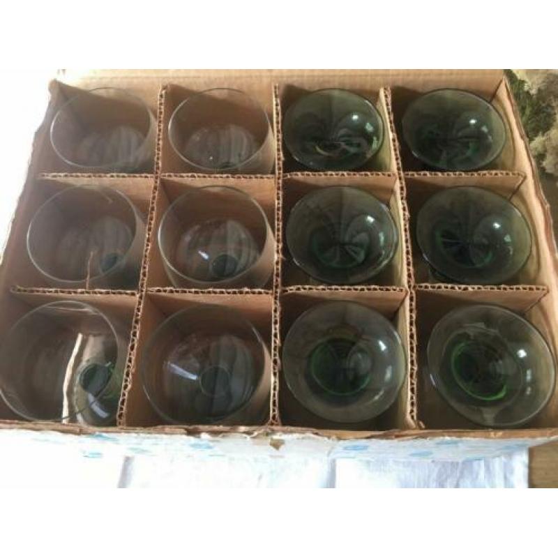 12 oude zwieselglas wijnroemers, 0,2 l inh.