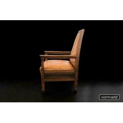 Unieke Amsterdamse School fauteuil (architectuur 1910)