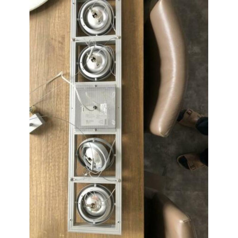 Design hanglamp aixlight long QR111 silver grey 86 x 19 cm