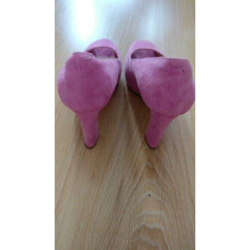 Di Lauro roze peeptoes maat 40