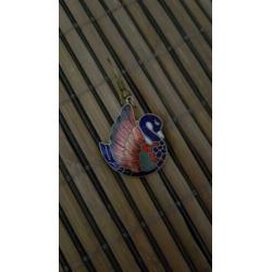 Vintage emaille oorbellen