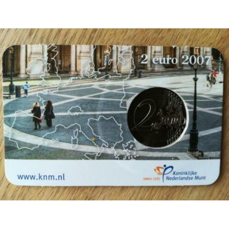 Coincard bijzondere 2 euromunt Verdrag van Rome 50 jaar