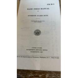 US field manual interior guard duty