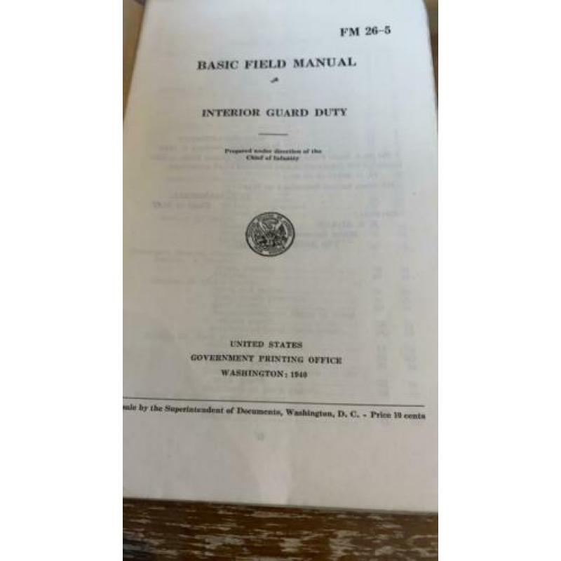 US field manual interior guard duty