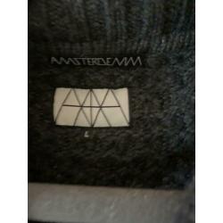 Amsterdenim grijs vest mt L