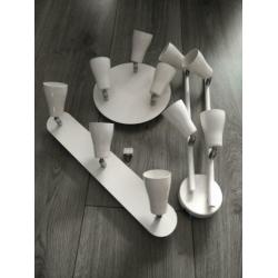 Spotlampen set - plafondlamp - opbouwspots