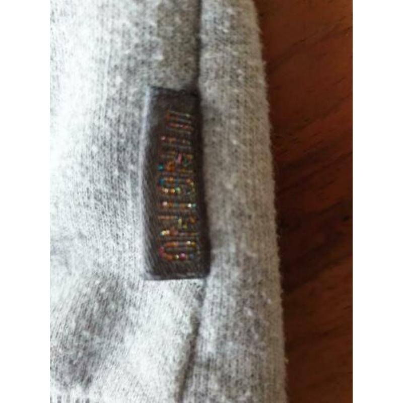 Nette meisjes vingino grijs roze neon sweater jurk mt 12-152
