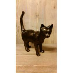 bronzen beeld /POES / 27 cm hoog