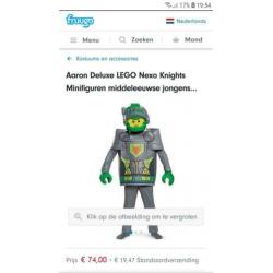 Carnaval jongen 6-8 jaar, jongen, Lego Aaron