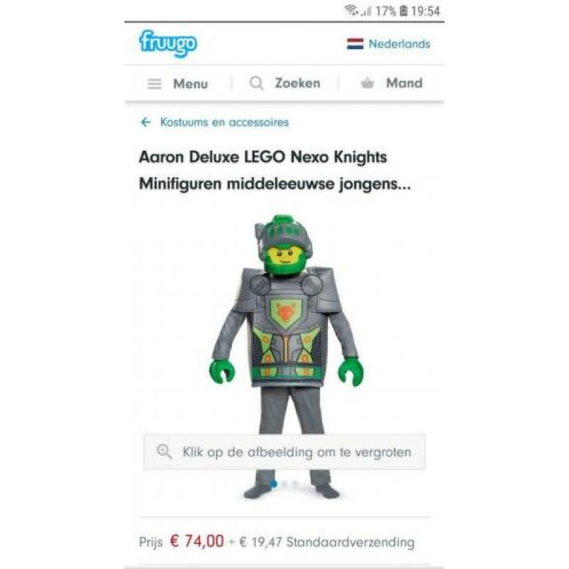 Carnaval jongen 6-8 jaar, jongen, Lego Aaron
