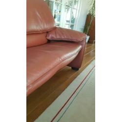 Leolux Bora Beta hoog model 2,5 -zits bank