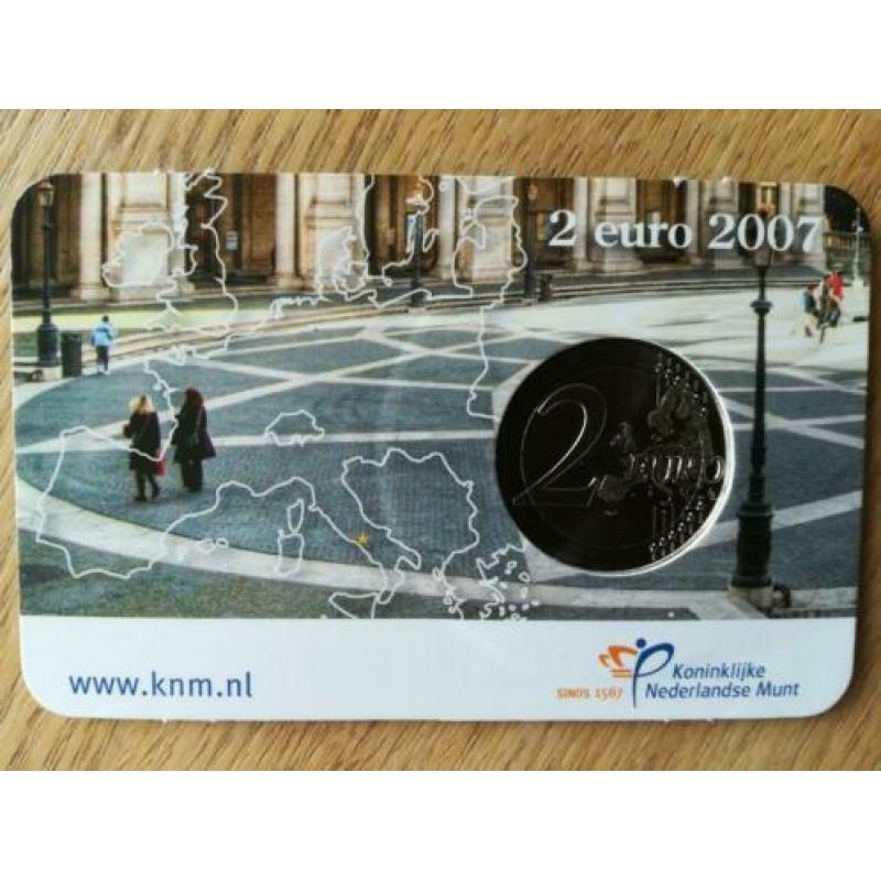Coincard bijzondere 2 euromunt Verdrag van Rome 50 jaar