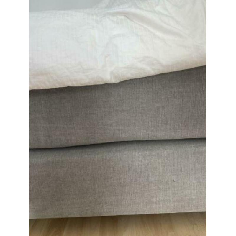Grijze boxspring 180x210 boxspringset