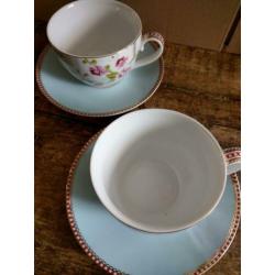 Pip studio cappuccino kop en schotel set van 2