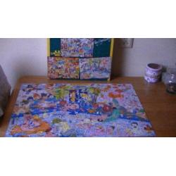 doos met 3 legpuzzels roy vogelzang compleet