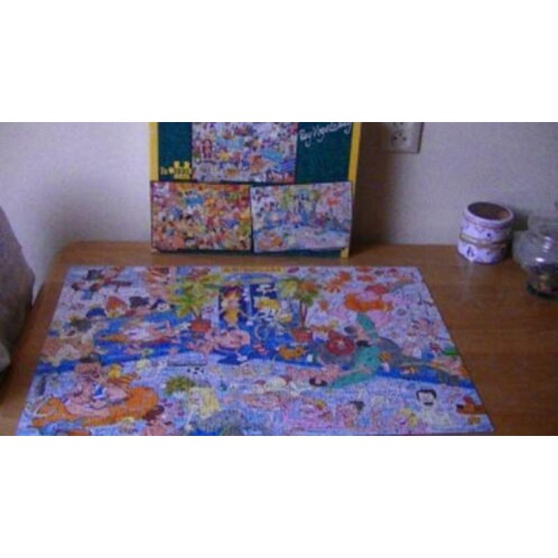 doos met 3 legpuzzels roy vogelzang compleet