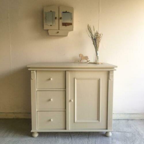 Vintage commode taupe