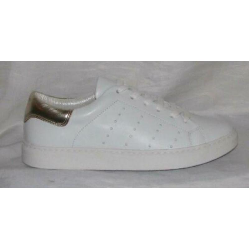 CARTOUX maat 39 lerensneaker wit/goud - gratis verzenden