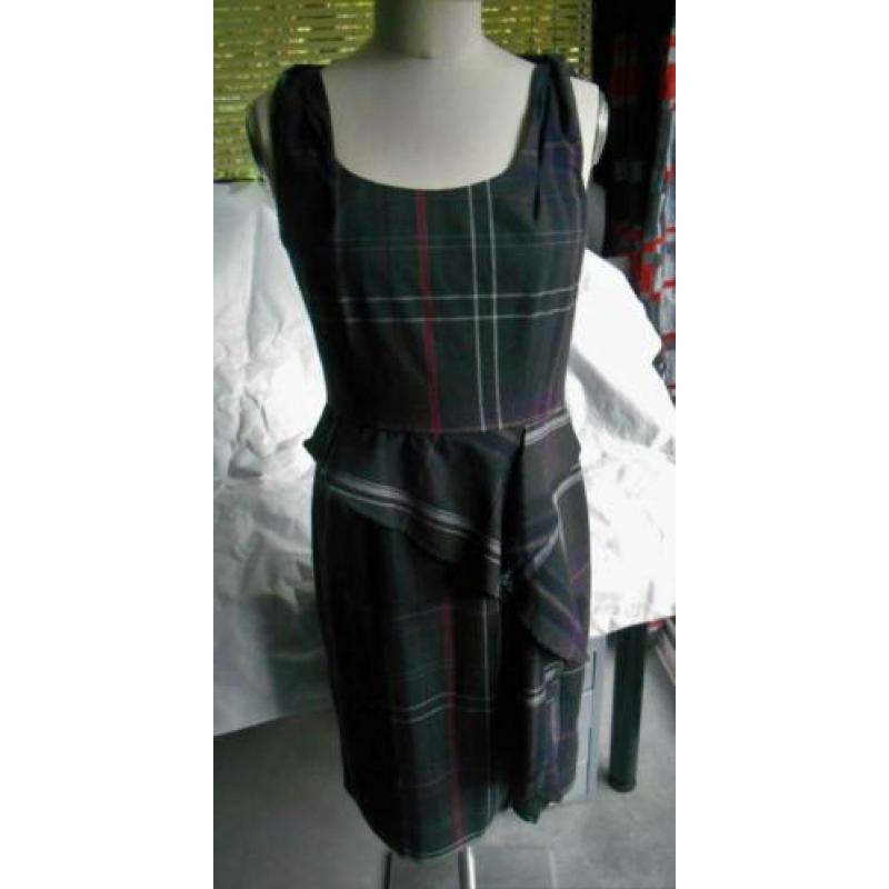 Next design geruite pencil jurk pin-up vintage retro mt M