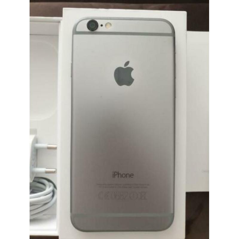 Aangeboden Apple iPhone 6 space grey 64GB 64 GB met doos